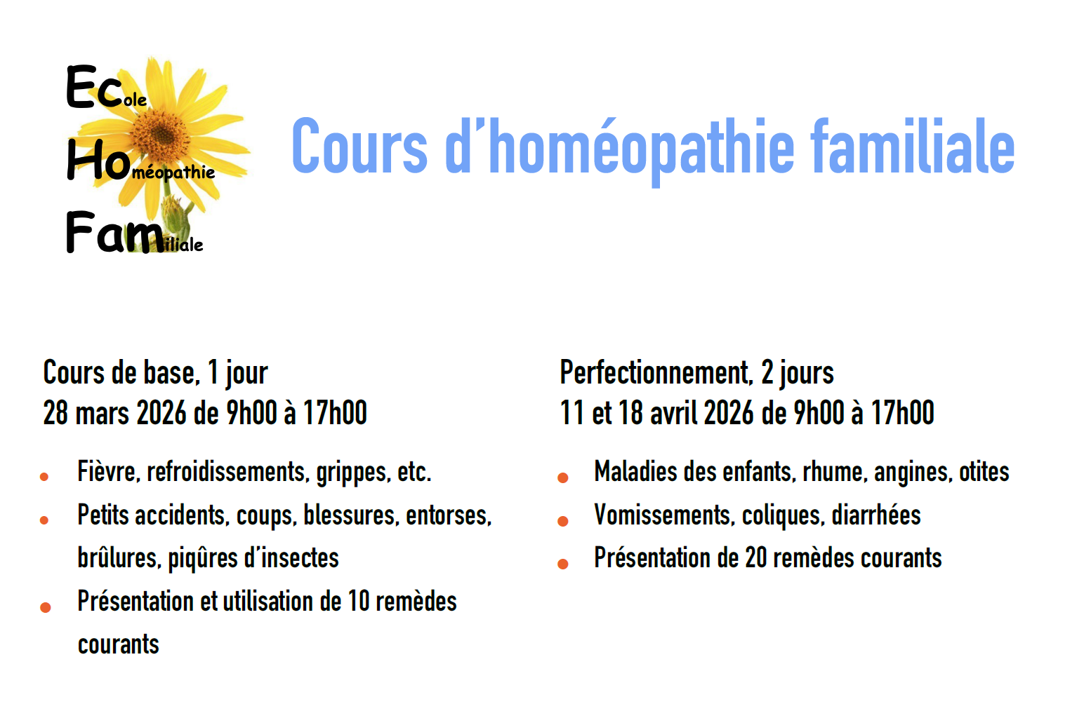 homéop fam 2026